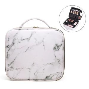 Makeup bag marble medium size